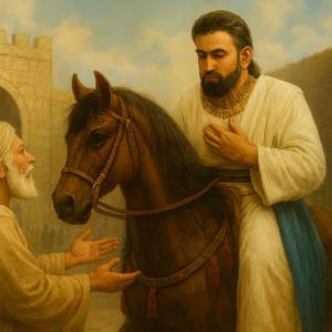 آیا این‌که می‌گویند حضرت یعقوب(ع) به دیدار حضرت یوسف(ع) آمد و او متکبرانه از اسب پیاده نشد، صحیح است؟